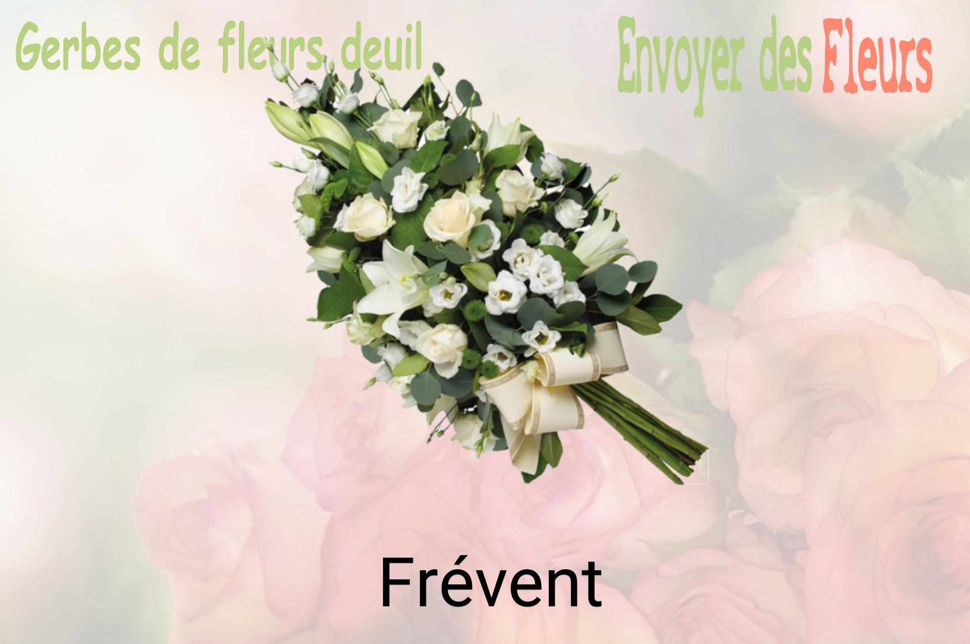 Gerbe de fleurs de deuil livrée à Frévent